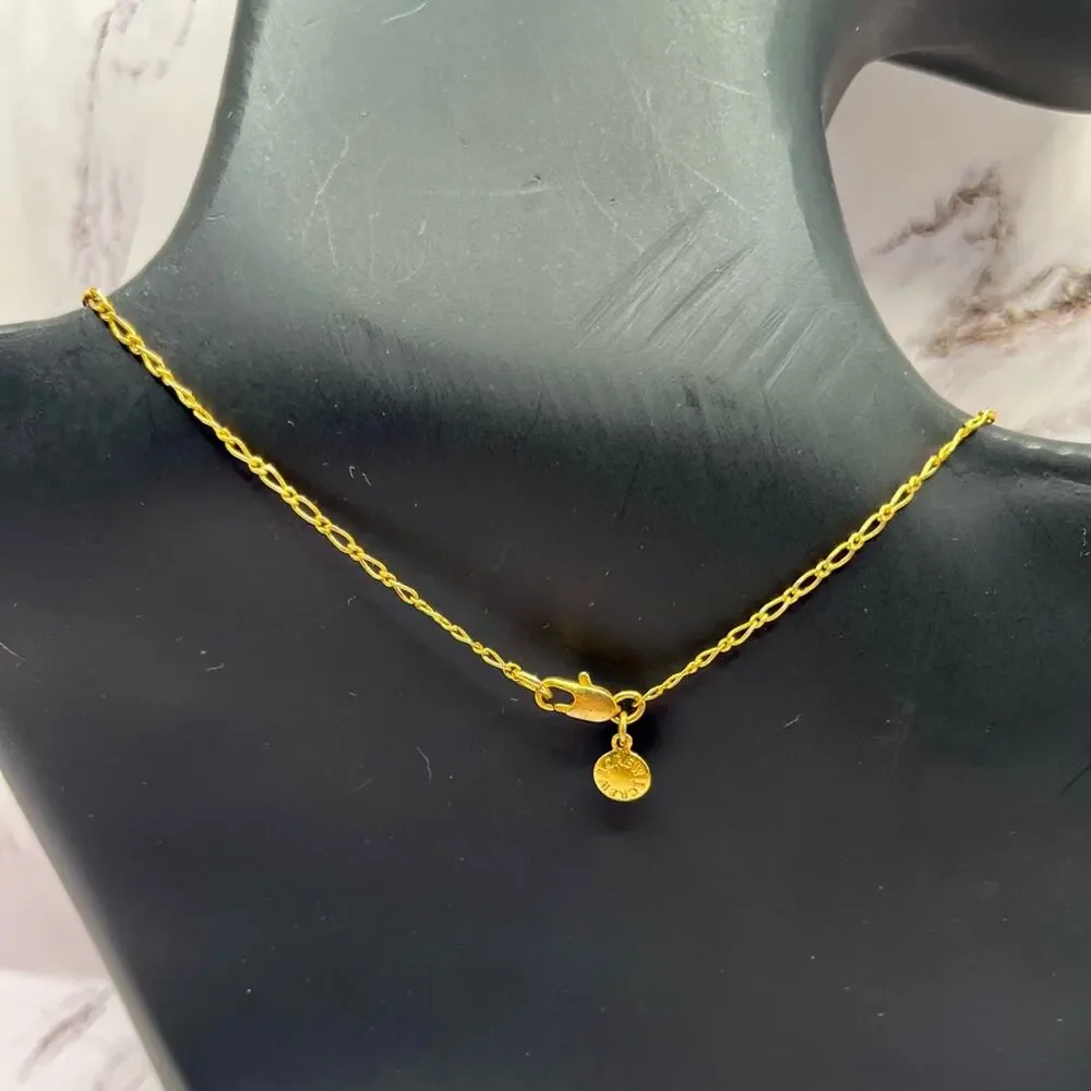 J. Crew pave crystal flower pendant necklace
